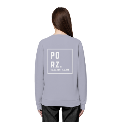 Porz Koordinaten (großer Druck Rücken) - Organic Basic Unisex Sweatshirt