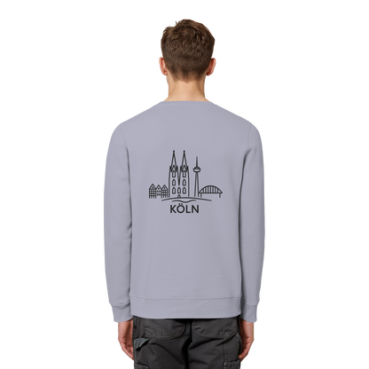 Köln Skyline (großer Druck auf dem Rücken) - Organic Basic Unisex Sweatshirt