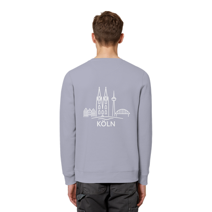 Köln Skyline (großer Druck auf dem Rücken) - Organic Basic Unisex Sweatshirt