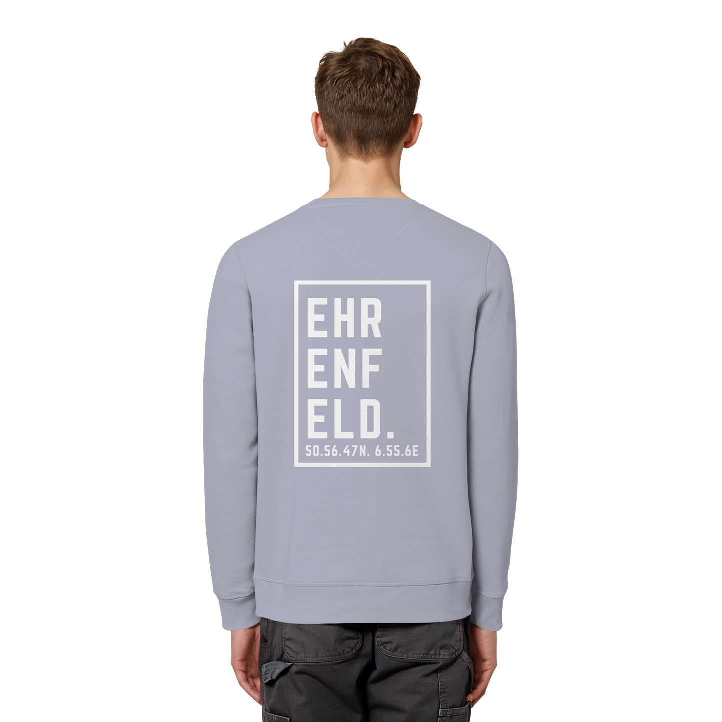 Ehrenfeld Koordinaten (großer Druck auf dem Rücken) - Organic Basic Unisex Sweatshirt