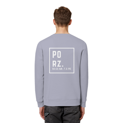 Porz Koordinaten (großer Druck Rücken) - Organic Basic Unisex Sweatshirt