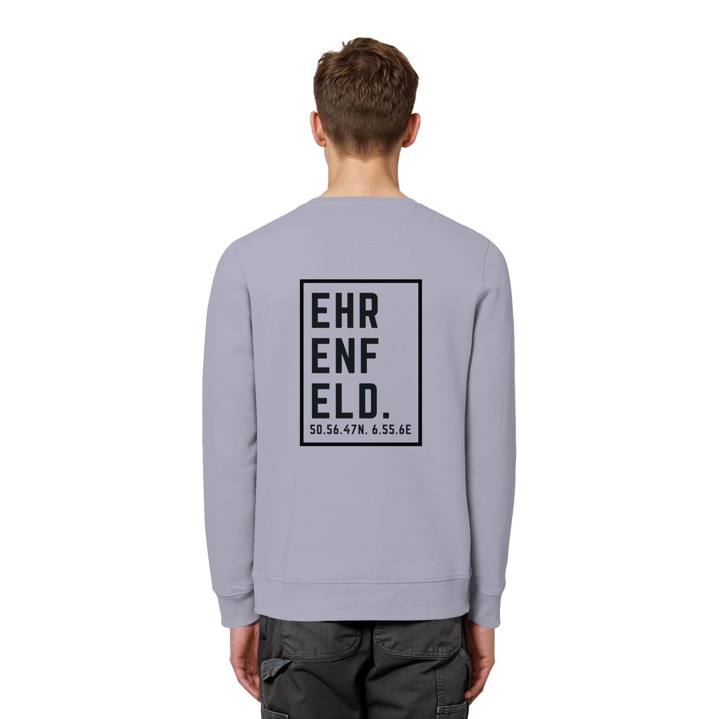 Ehrenfeld Koordinaten (großer Druck auf dem Rücken) - Organic Basic Unisex Sweatshirt