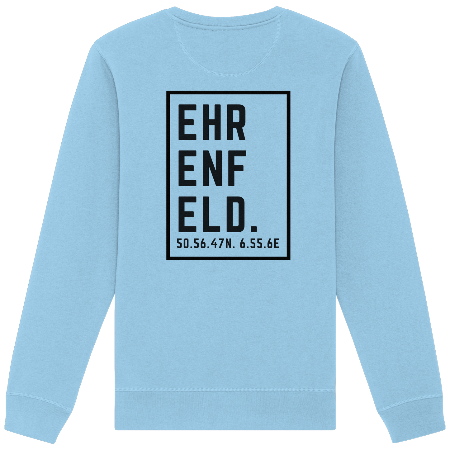 Ehrenfeld Koordinaten (großer Druck auf dem Rücken) - Organic Basic Unisex Sweatshirt