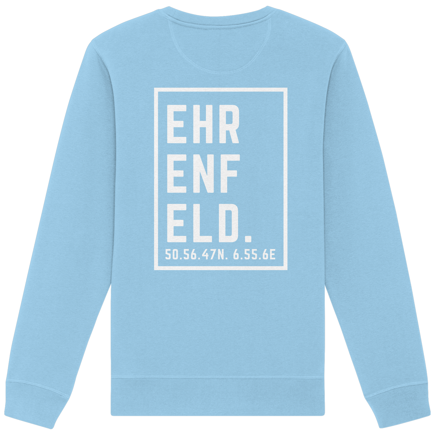 Ehrenfeld Koordinaten (großer Druck auf dem Rücken) - Organic Basic Unisex Sweatshirt