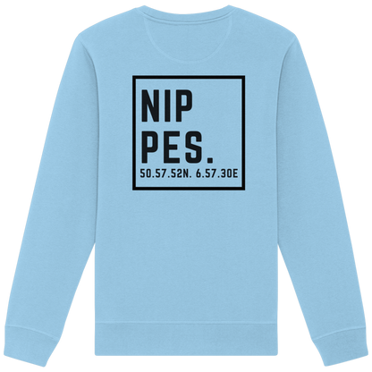 Nippes Koordinaten (großer Druck auf dem Rücken) - Organic Basic Unisex Sweatshirt