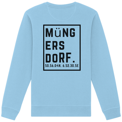 Müngersdorf Koordinaten (großer Druck auf dem Rücken) - Organic Basic Unisex Sweatshirt