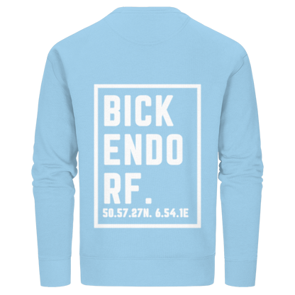 Bickendorf Koordinaten (großer Druck auf dem Rücken) - Organic Basic Unisex Sweatshirt
