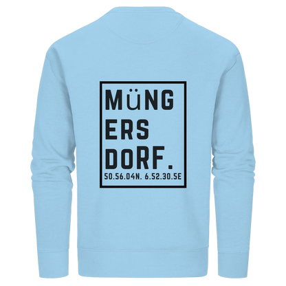 Müngersdorf Koordinaten (großer Druck auf dem Rücken) - Organic Basic Unisex Sweatshirt