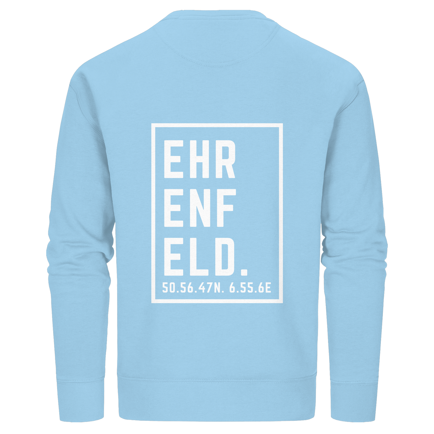 Ehrenfeld Koordinaten (großer Druck auf dem Rücken) - Organic Basic Unisex Sweatshirt