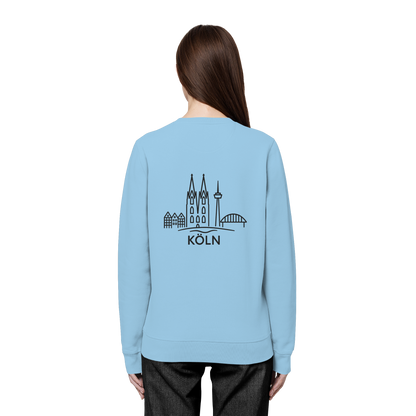Köln Skyline (großer Druck auf dem Rücken) - Organic Basic Unisex Sweatshirt