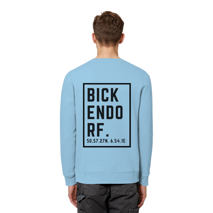 Bickendorf Koordinaten (großer Druck auf dem Rücken) - Organic Basic Unisex Sweatshirt