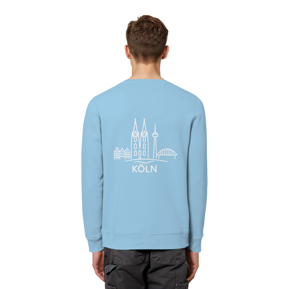 Köln Skyline (großer Druck auf dem Rücken) - Organic Basic Unisex Sweatshirt