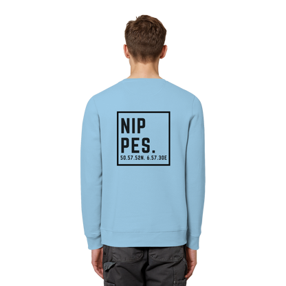 Nippes Koordinaten (großer Druck auf dem Rücken) - Organic Basic Unisex Sweatshirt
