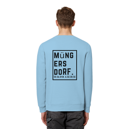 Müngersdorf Koordinaten (großer Druck auf dem Rücken) - Organic Basic Unisex Sweatshirt