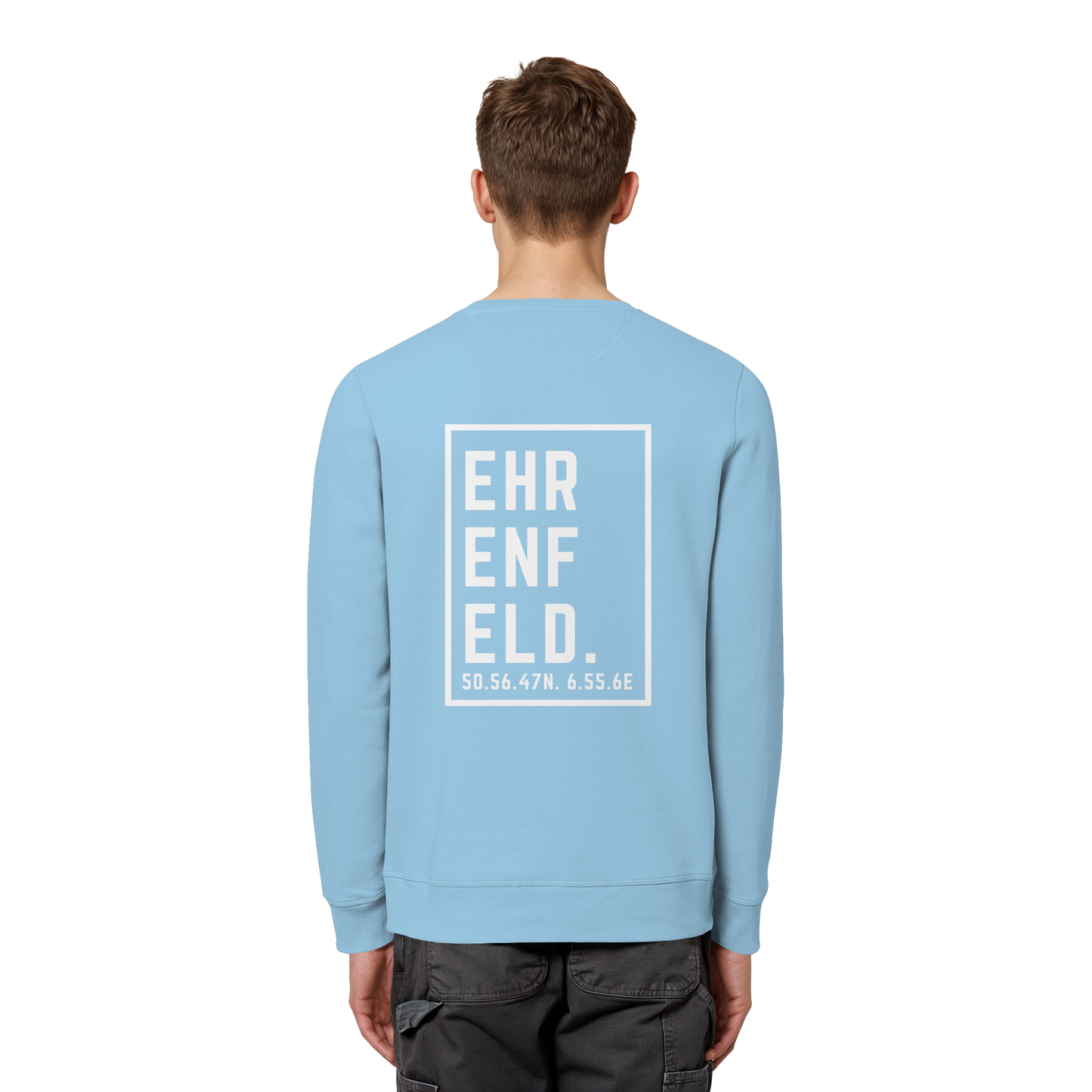 Ehrenfeld Koordinaten (großer Druck auf dem Rücken) - Organic Basic Unisex Sweatshirt