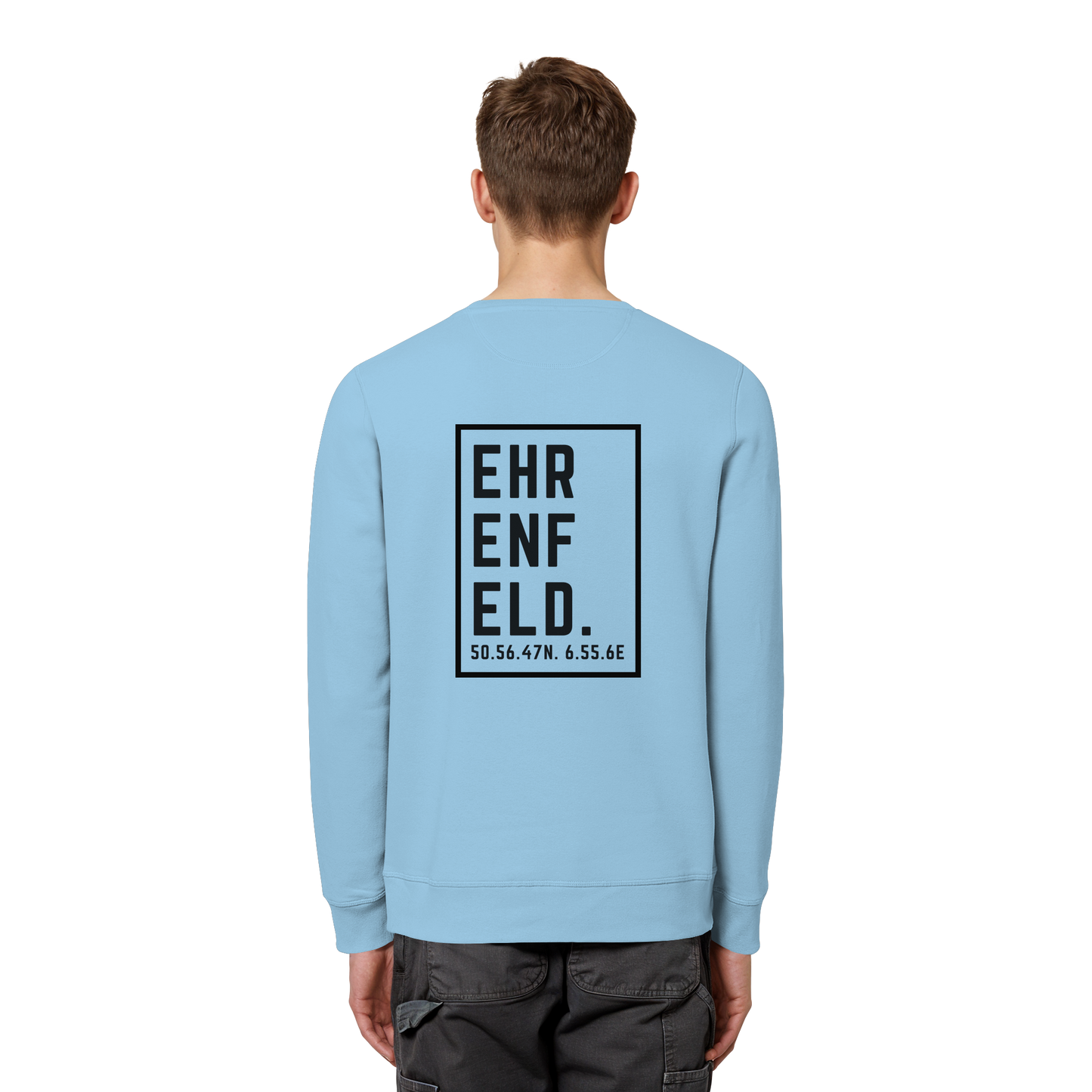 Ehrenfeld Koordinaten (großer Druck auf dem Rücken) - Organic Basic Unisex Sweatshirt