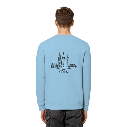 Köln Skyline (großer Druck auf dem Rücken) - Organic Basic Unisex Sweatshirt