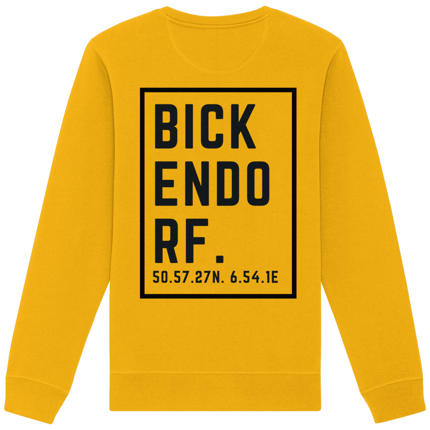 Bickendorf Koordinaten (großer Druck auf dem Rücken) - Organic Basic Unisex Sweatshirt