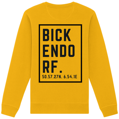 Bickendorf Koordinaten (großer Druck auf dem Rücken) - Organic Basic Unisex Sweatshirt