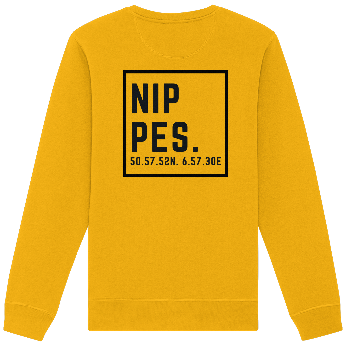 Nippes Koordinaten (großer Druck auf dem Rücken) - Organic Basic Unisex Sweatshirt