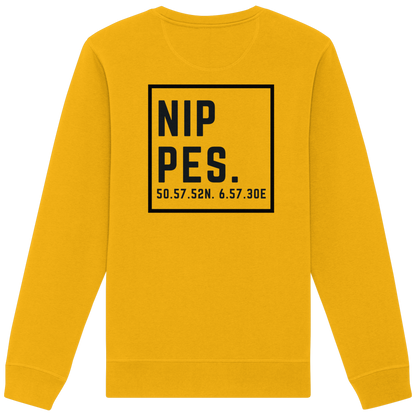 Nippes Koordinaten (großer Druck auf dem Rücken) - Organic Basic Unisex Sweatshirt