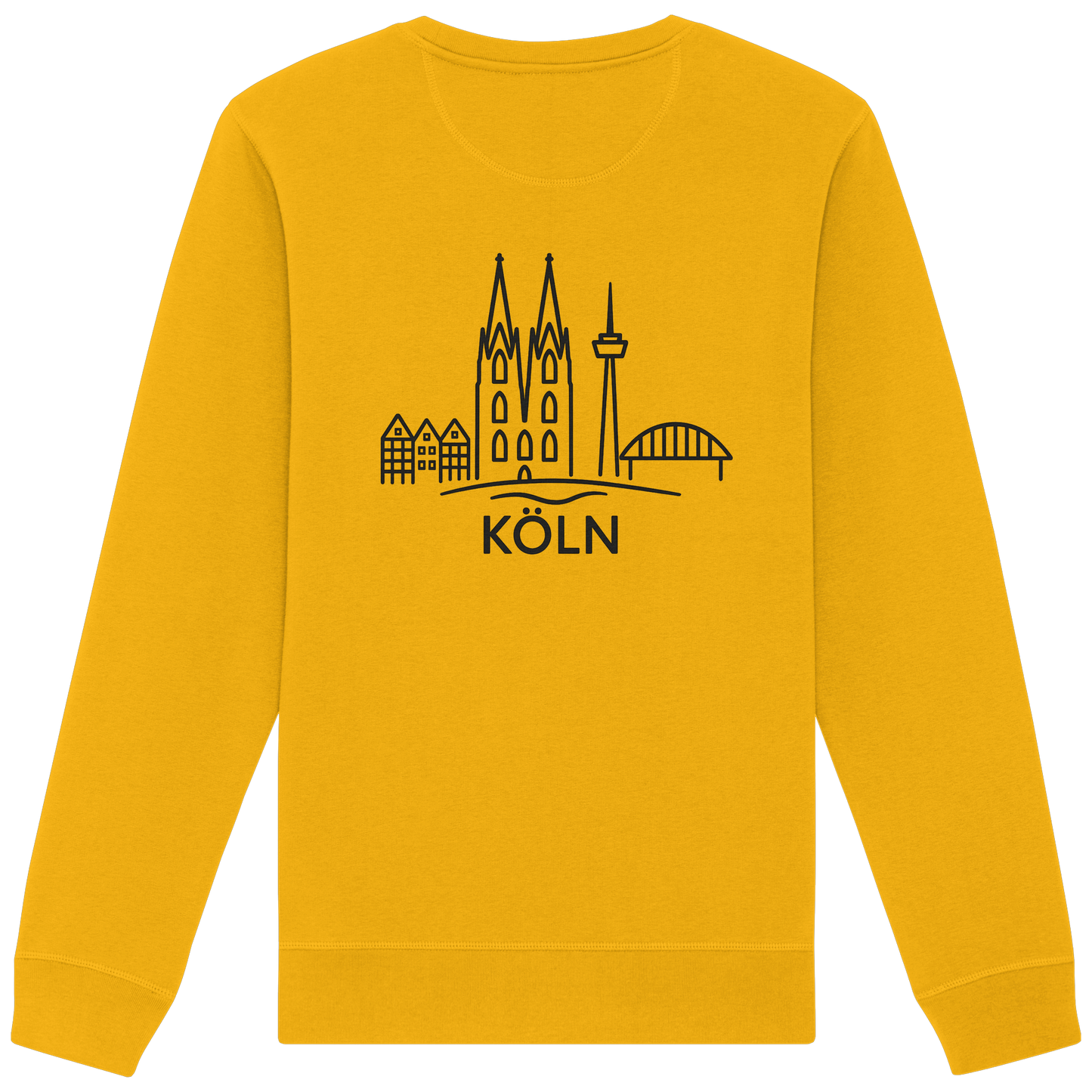 Köln Skyline (großer Druck auf dem Rücken) - Organic Basic Unisex Sweatshirt