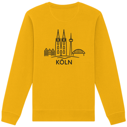 Köln Skyline (großer Druck auf dem Rücken) - Organic Basic Unisex Sweatshirt