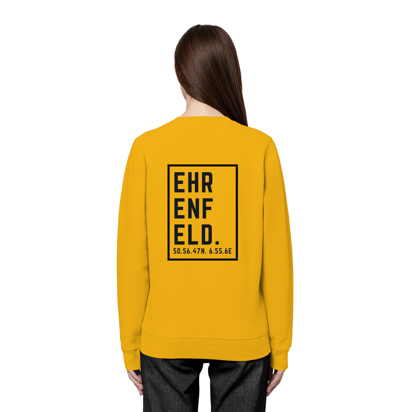 Ehrenfeld Koordinaten (großer Druck auf dem Rücken) - Organic Basic Unisex Sweatshirt