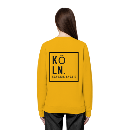 Köln Koordinaten (großer Druck auf dem Rücken) - Organic Basic Unisex Sweatshirt