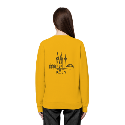 Köln Skyline (großer Druck auf dem Rücken) - Organic Basic Unisex Sweatshirt
