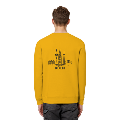 Köln Skyline (großer Druck auf dem Rücken) - Organic Basic Unisex Sweatshirt
