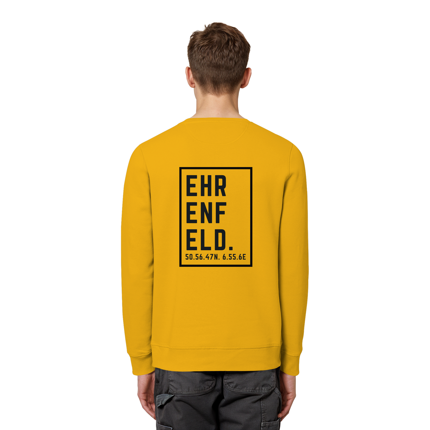 Ehrenfeld Koordinaten (großer Druck auf dem Rücken) - Organic Basic Unisex Sweatshirt