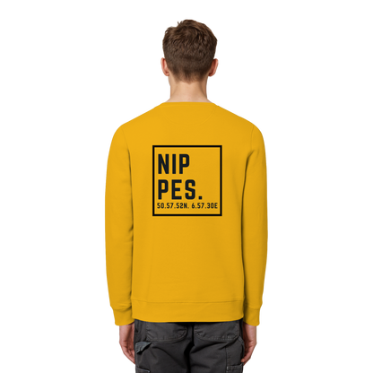Nippes Koordinaten (großer Druck auf dem Rücken) - Organic Basic Unisex Sweatshirt