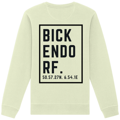 Bickendorf Koordinaten (großer Druck auf dem Rücken) - Organic Basic Unisex Sweatshirt