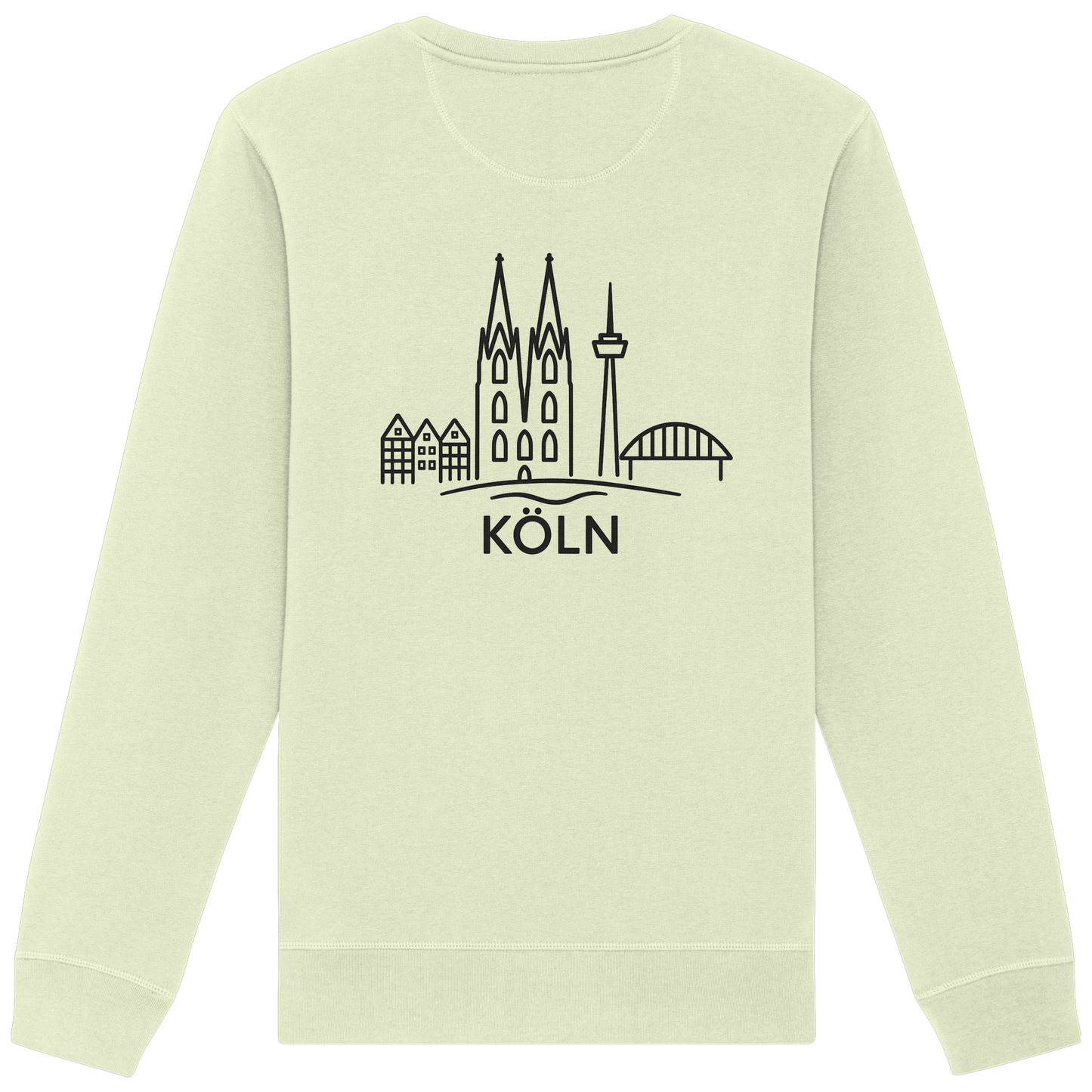 Köln Skyline (großer Druck auf dem Rücken) - Organic Basic Unisex Sweatshirt