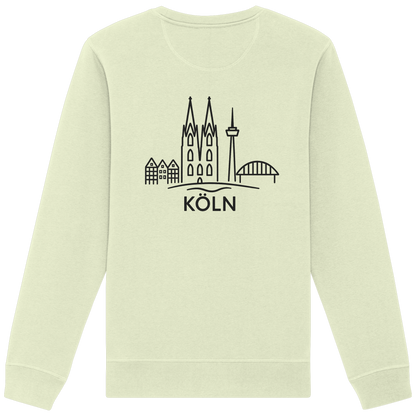 Köln Skyline (großer Druck auf dem Rücken) - Organic Basic Unisex Sweatshirt