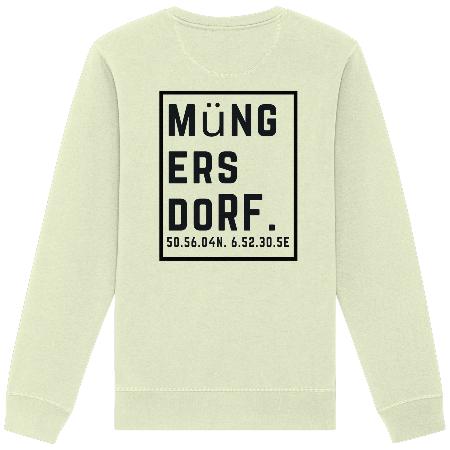 Müngersdorf Koordinaten (großer Druck auf dem Rücken) - Organic Basic Unisex Sweatshirt