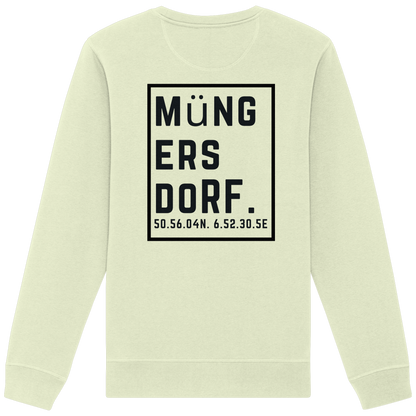 Müngersdorf Koordinaten (großer Druck auf dem Rücken) - Organic Basic Unisex Sweatshirt