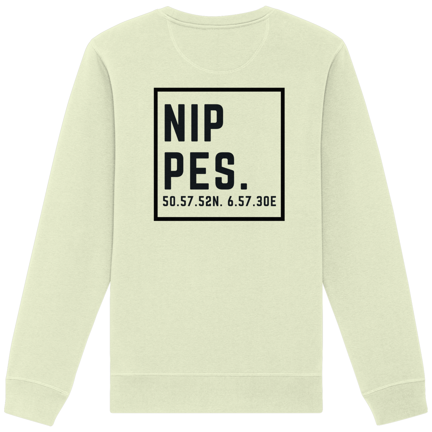 Nippes Koordinaten (großer Druck auf dem Rücken) - Organic Basic Unisex Sweatshirt
