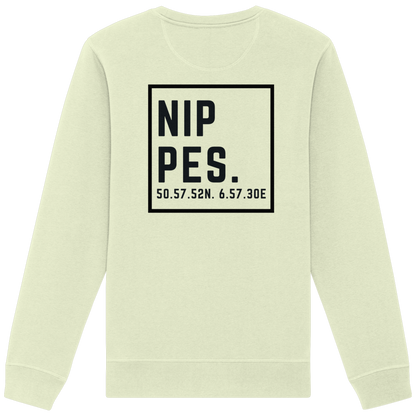 Nippes Koordinaten (großer Druck auf dem Rücken) - Organic Basic Unisex Sweatshirt