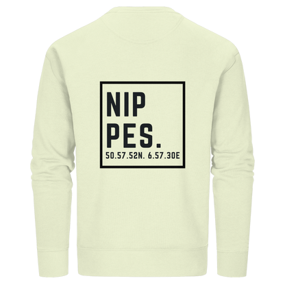 Nippes Koordinaten (großer Druck auf dem Rücken) - Organic Basic Unisex Sweatshirt