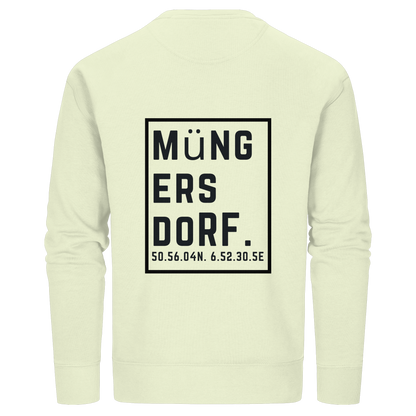 Müngersdorf Koordinaten (großer Druck auf dem Rücken) - Organic Basic Unisex Sweatshirt