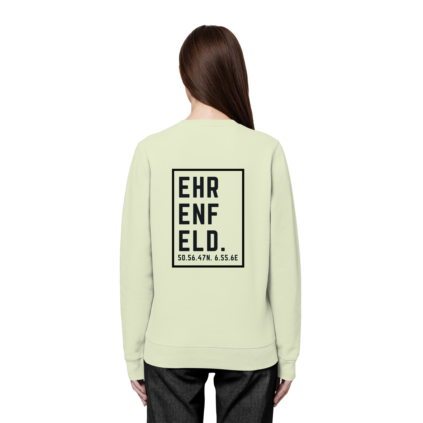 Ehrenfeld Koordinaten (großer Druck auf dem Rücken) - Organic Basic Unisex Sweatshirt
