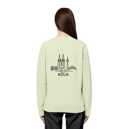 Köln Skyline (großer Druck auf dem Rücken) - Organic Basic Unisex Sweatshirt