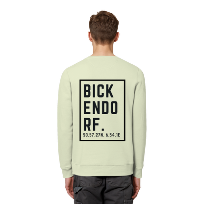Bickendorf Koordinaten (großer Druck auf dem Rücken) - Organic Basic Unisex Sweatshirt