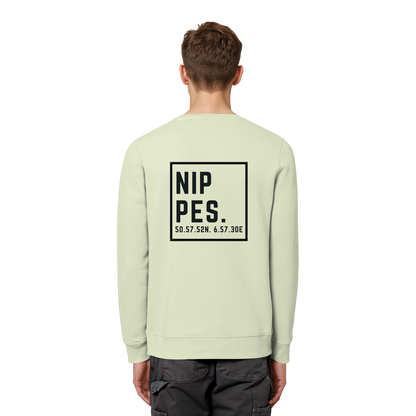Nippes Koordinaten (großer Druck auf dem Rücken) - Organic Basic Unisex Sweatshirt