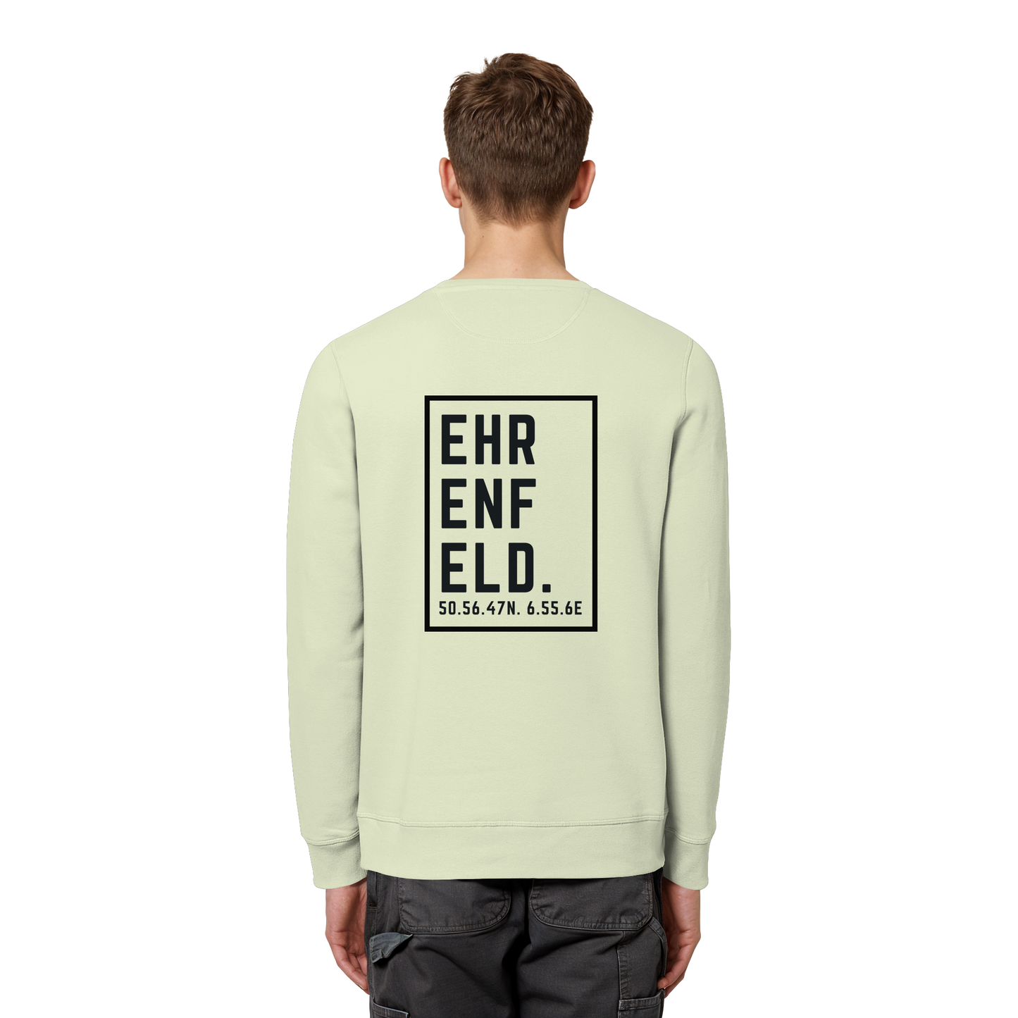 Ehrenfeld Koordinaten (großer Druck auf dem Rücken) - Organic Basic Unisex Sweatshirt