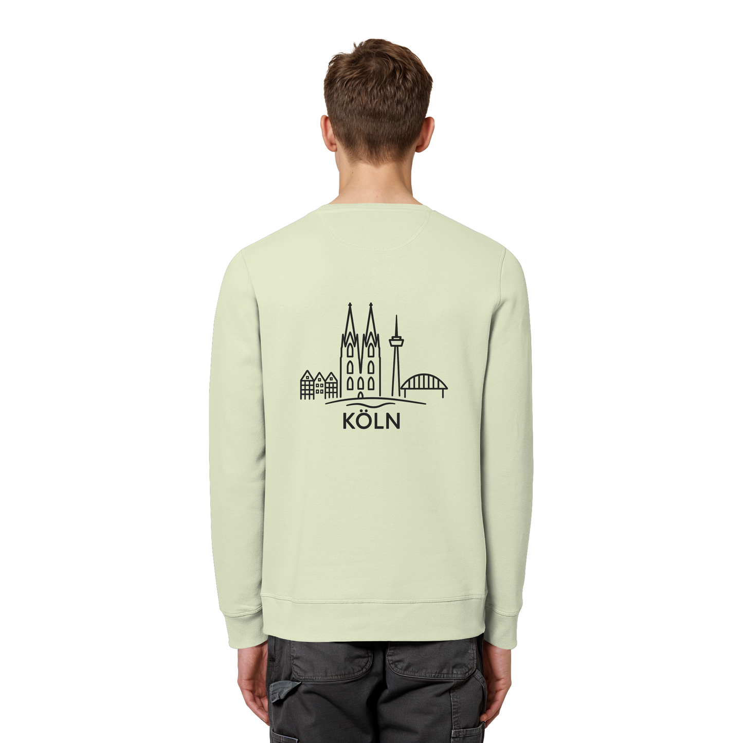 Köln Skyline (großer Druck auf dem Rücken) - Organic Basic Unisex Sweatshirt