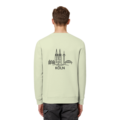 Köln Skyline (großer Druck auf dem Rücken) - Organic Basic Unisex Sweatshirt