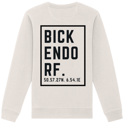 Bickendorf Koordinaten (großer Druck auf dem Rücken) - Organic Basic Unisex Sweatshirt